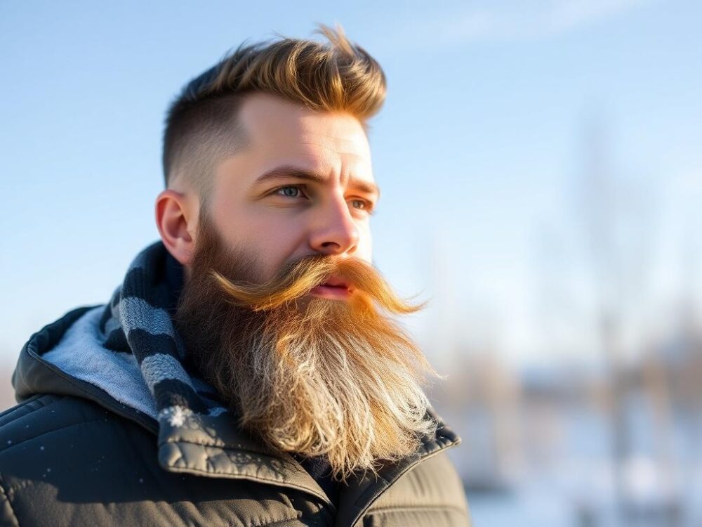 Уход за бородой зимой: защита от холода и ветра