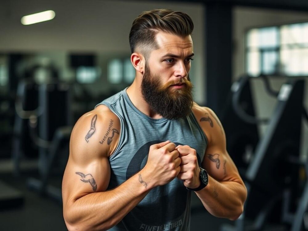 Как защитить бороду во время занятий спортом: простые решения для активного образа жизни
