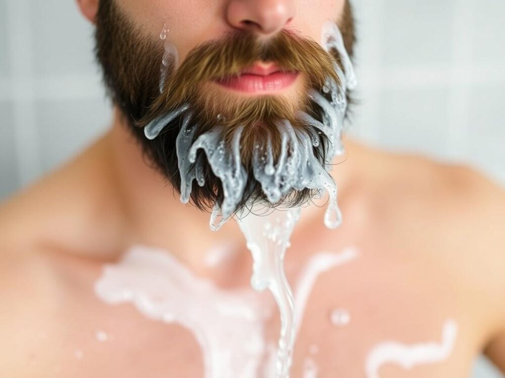 Как мыть бороду правильно: температура воды и техника